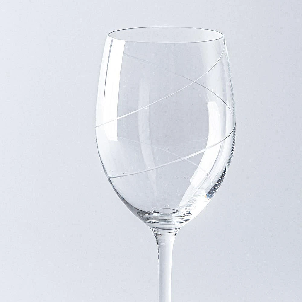 KSP Soiree Etched White Wine Glass - Set of 4 (17oz.)