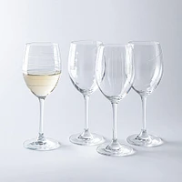KSP Soiree Etched White Wine Glass - Set of 4 (17oz.)