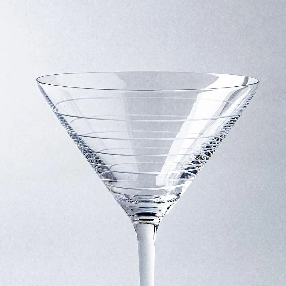 KSP Soiree Etched Martini Glass - Set of 4 (7oz.)