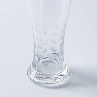 KSP Soiree Etched Pilsner Beer Glass - Set of 4 (17oz.)