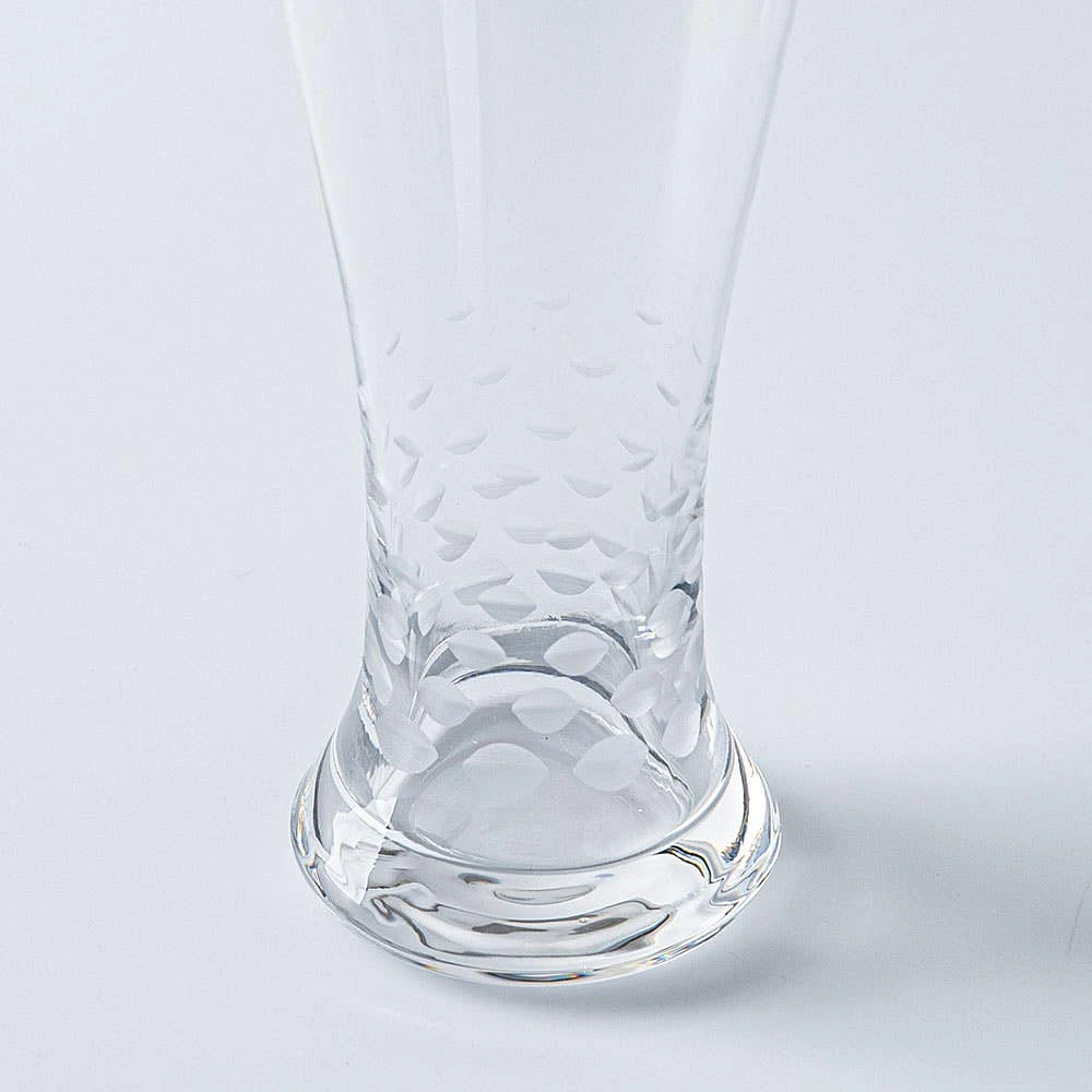 KSP Soiree Etched Pilsner Beer Glass - Set of 4 (17oz.)