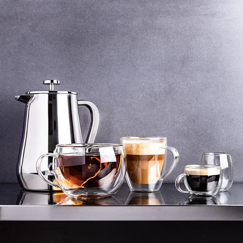 KSP Milano Double Wall Espresso Glass - 80 ml, Set of 2