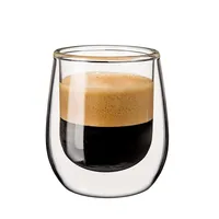 KSP Milano Double Wall Espresso Glass - 80 ml, Set of 2