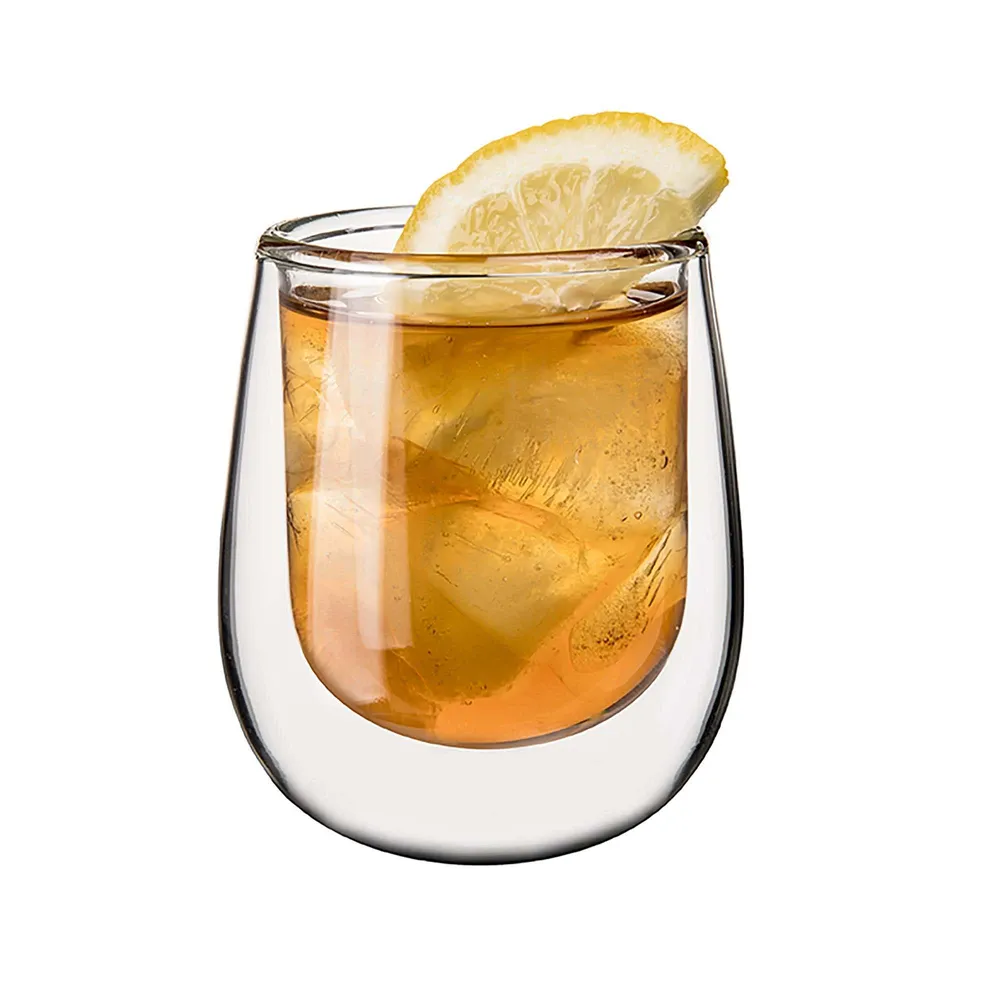 KSP Milano Double Wall Espresso Glass - 80 ml, Set of 2