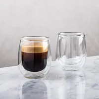 KSP Milano Double Wall Espresso Glass - 80 ml, Set of 2