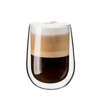 KSP Milano Double Wall Cappuccino Glass - 200 ml, Set of 2
