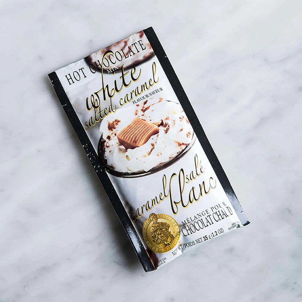 Gourmet Du Village Single Serve 'White Salted Caramel' Hot Chocolate