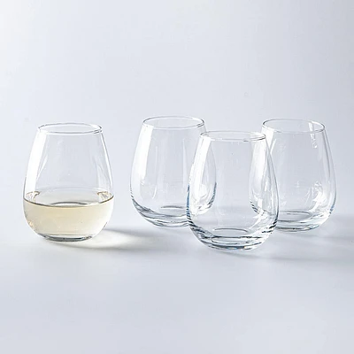 KSP Icon Stemless White Wine Glass - Set of 4 (12.8oz.)