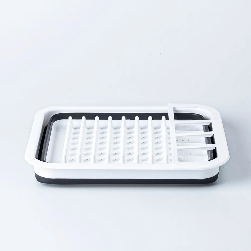 KSP Tubby Collapsible Dish Rack (White/Grey)