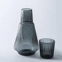 KSP Maya Bedside Water Carafe with Glass (Smoke)