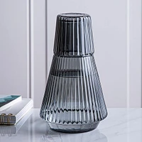 KSP Maya Bedside Water Carafe with Glass (Smoke)