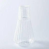 KSP Maya Bedside Water Carafe with Glass (Clear)