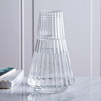 KSP Maya Bedside Water Carafe with Glass (Clear)