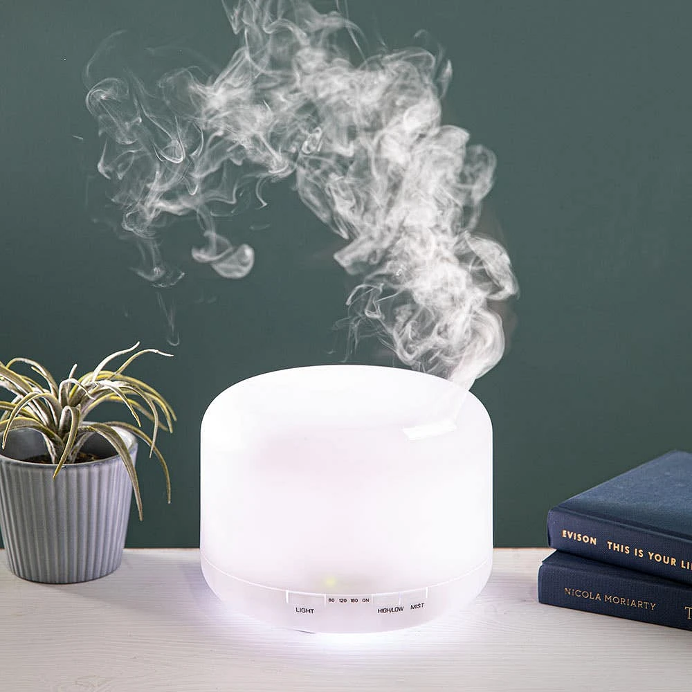 KSP Revitalize LED Ultrasonic Oil Diffuser (White)