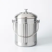 KSP Eco Metal Compost Pail (Stainless Steel)