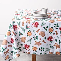 Easycare Christmas 'Warmth' Polyester Tablecloth 58x78" (Multi Colour)