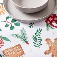 Easycare Christmas 'Warmth' Polyester Tablecloth 58x78" (Multi Colour)