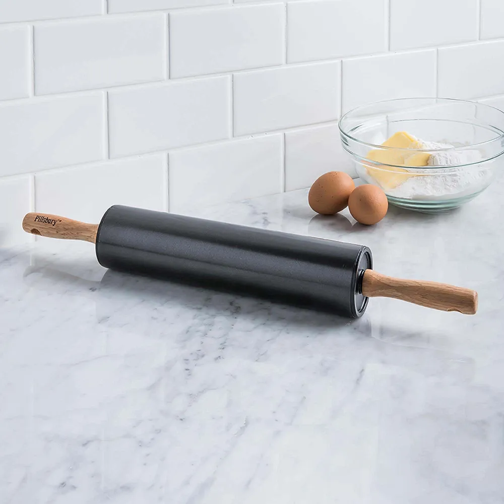 Pillsbury Non-Stick Rolling Pin (Black/Natural)