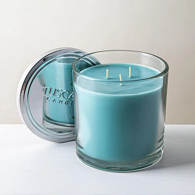 Empire Tuscany 'Eucalyptus Mint' 3-Wick Glass Jar Candle