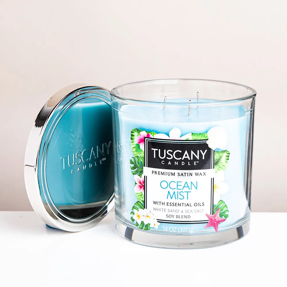 Empire Tuscany 'Ocean Mist' 3-Wick Glass Jar Candle