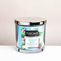 Empire Tuscany 'Ocean Mist' 3-Wick Glass Jar Candle