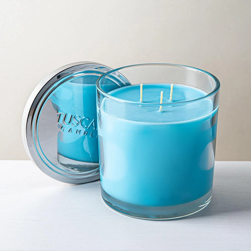 Empire Tuscany 'Ocean Mist' 3-Wick Glass Jar Candle