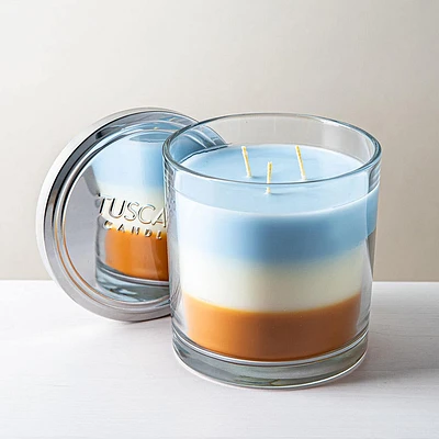 Empire Tuscany 'Ocean View' 3-Wick Glass Jar Candle