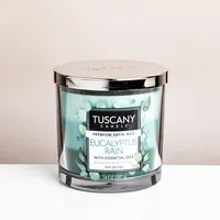 Empire Tuscany 'Eucalyptus Rain' 3-Wick Glass Jar Candle