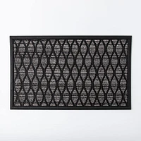 KSP Tufted Rubber Backed 'Diamond Wave' Doormat (Grey)