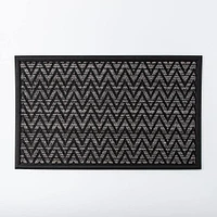 KSP Tufted Rubber Backed 'Chevron' Doormat (Grey)