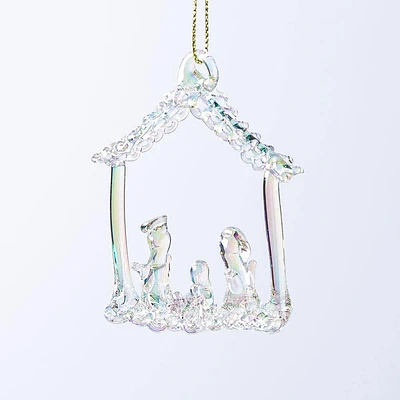 Christmas Tradition 'Holy Family' Christmas Ornament (Clear)