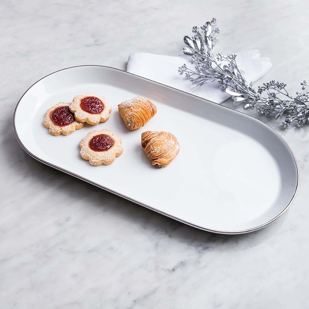 KSP Christmas Gleam Porcelain Oval Platter