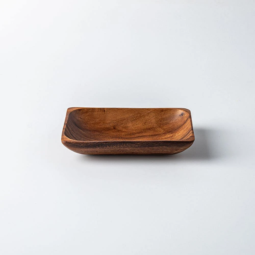 KSP Tala Acacia Wood Rectangular Serving Tray Medium 20 x 13 x 4 cm