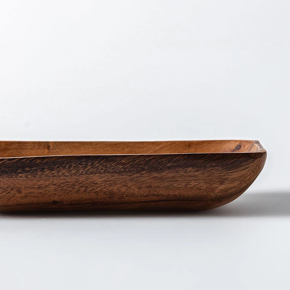 KSP Tala Acacia Wood Rectangular Serving Tray Medium 20 x 13 x 4 cm