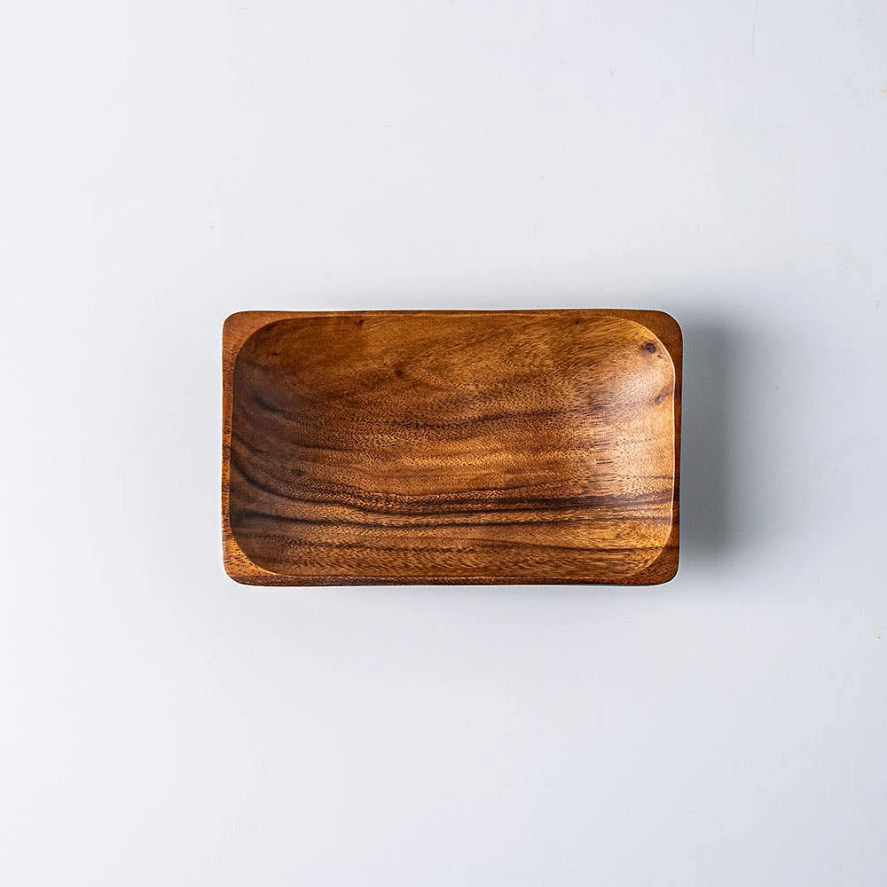 KSP Tala Acacia Wood Rectangular Serving Tray Medium 20 x 13 x 4 cm