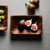 KSP Tala Acacia Wood Rectangular Serving Tray Medium 20 x 13 x 4 cm