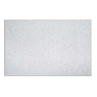 KSP Christmas Hardboard 'Glitter' Placemat (Silver)