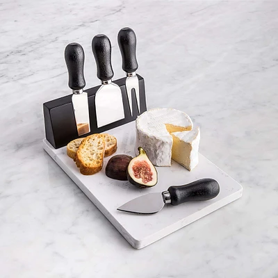 KSP Fromage Cheese Board with Tools - Set of 5 (Black)