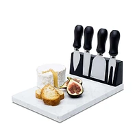 KSP Fromage Cheese Board with Tools - Set of 5 (Black)