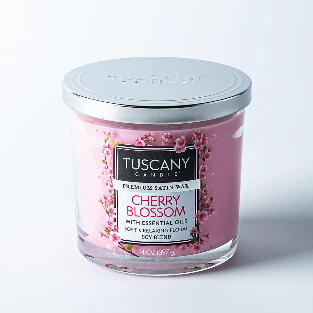 Empire Tuscany 'Cherry Blossom' 3-Wick Glass Jar Candle