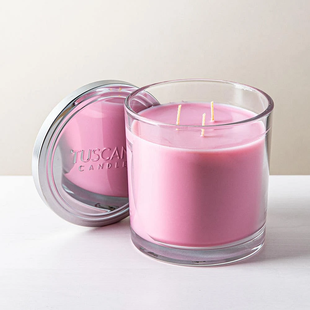 Empire Tuscany 'Cherry Blossom' 3-Wick Glass Jar Candle