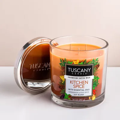 Empire Tuscany 'Kitchen Spice' 3-Wick Glass Jar Candle