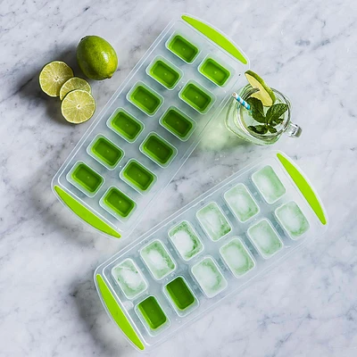 KSP Pop Out Ice Cube Tray - Set of 2 (Green)
