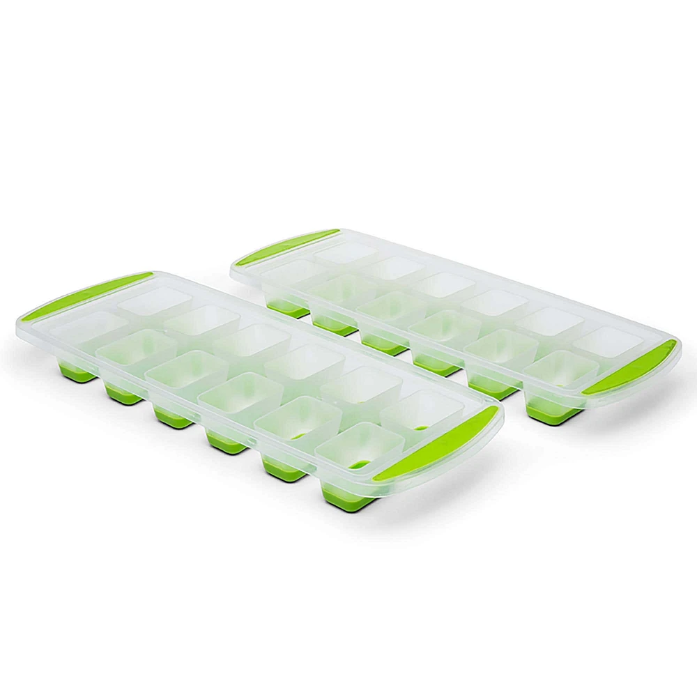 KSP Pop Out Ice Cube Tray - Set of 2 (Green)