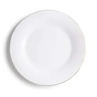 KSP Opal 'Banded' Glass Dinner Plate (White/Gold)