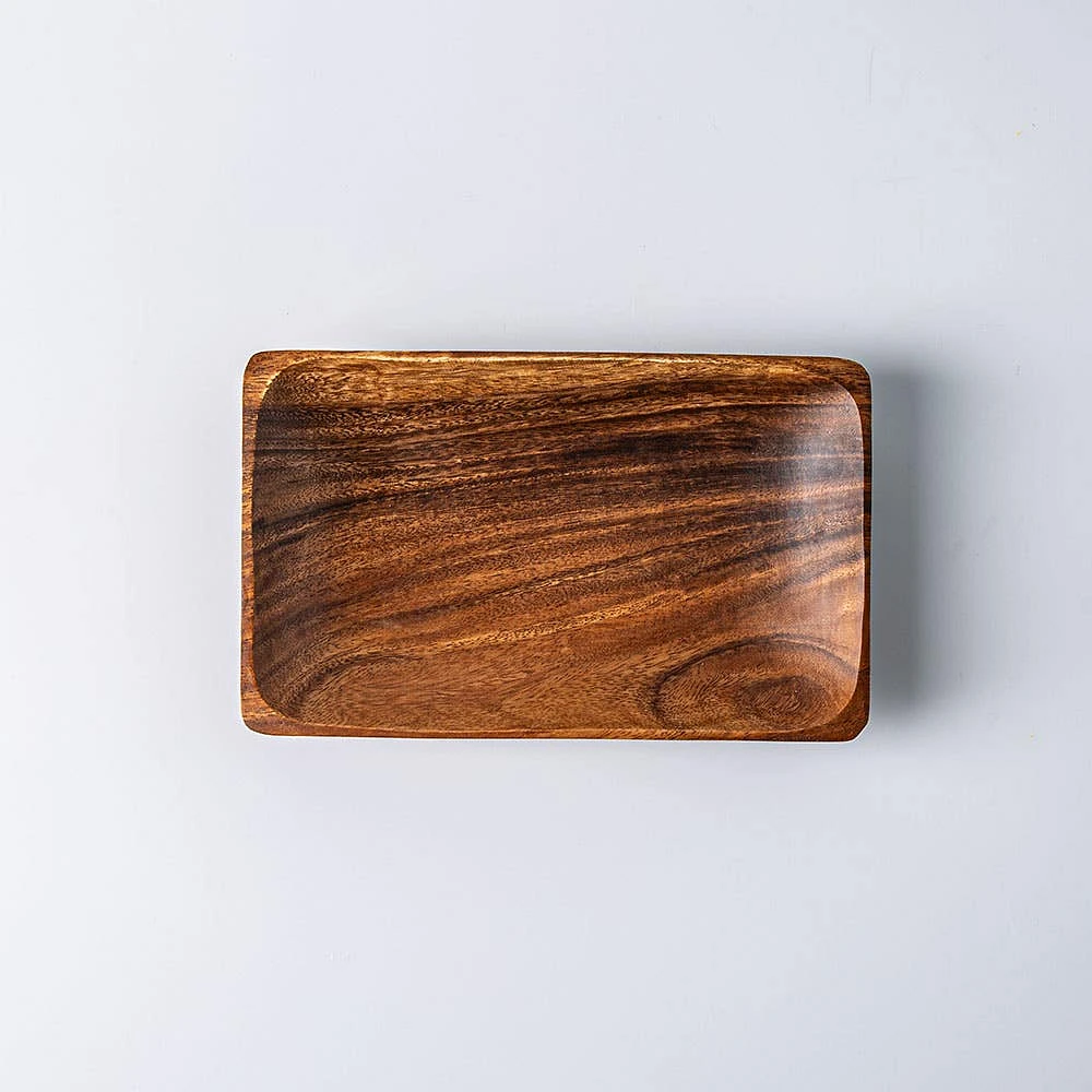 KSP Tala Acacia Wood Rectangular Serving Tray Large 26 x 17 x 4 cm