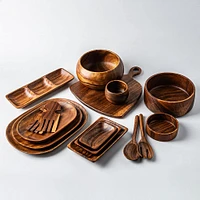 KSP Tala Acacia Wood Rectangular Serving Tray Large 26 x 17 x 4 cm