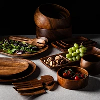 KSP Tala Acacia Wood Rectangular Serving Tray Large 26 x 17 x 4 cm