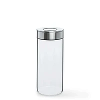 KSP Push Lock 1.3L 'Round' Glass and Steel Canister