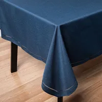 Harman Hemstitch Polyester Tablecloth 60"x120" (Navy)